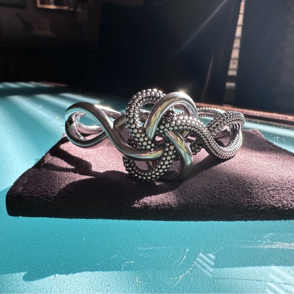 LAGOS Caviar Sterling Silver Intertwined Cuff - Picture 2 of 10